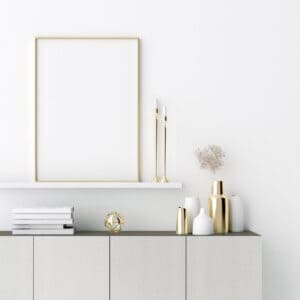 White bronzed leather