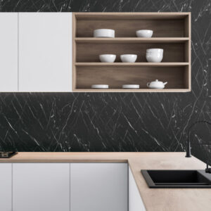 Mat ash white marble