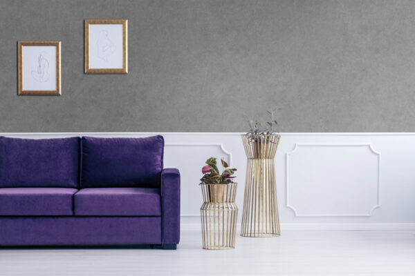 Dark grey concrete plaster