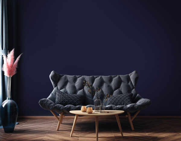 Soft winter blue
