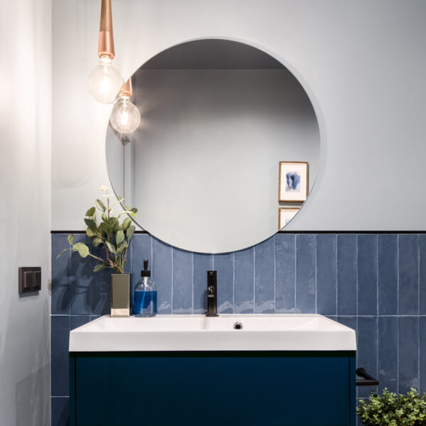 Royal blue velvet grain